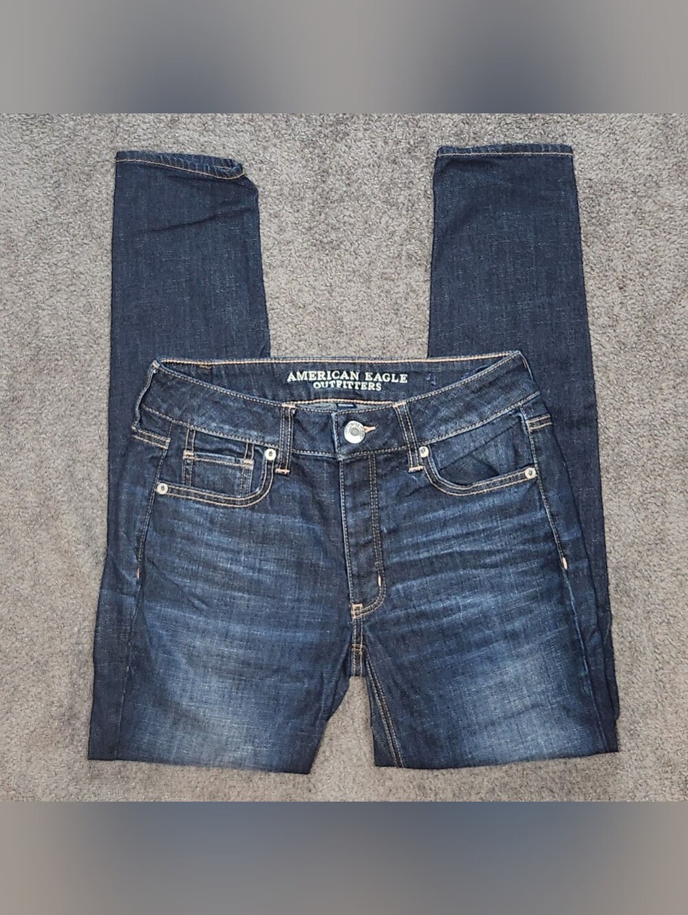Dark Wash American Eagle Outfitters Tomgirl Jeans